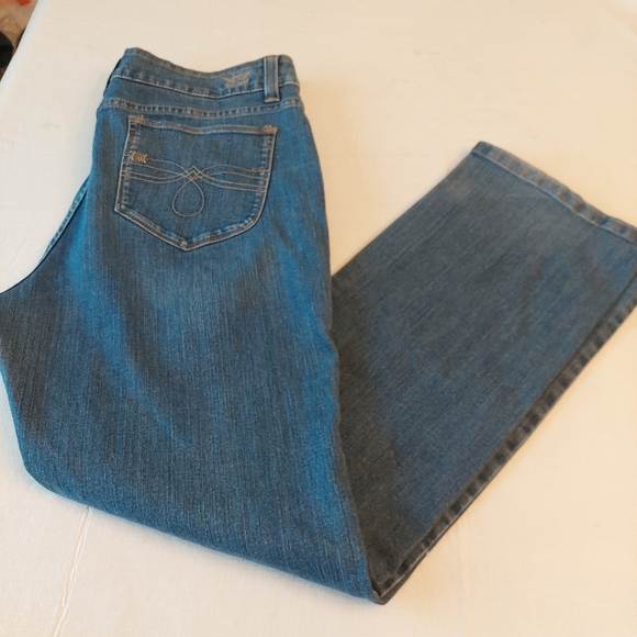 Lee Perfect Fit Just Below Waist Dark Wash High Rise Straight Leg Jeans Size 16 - Picture 14 of 14
